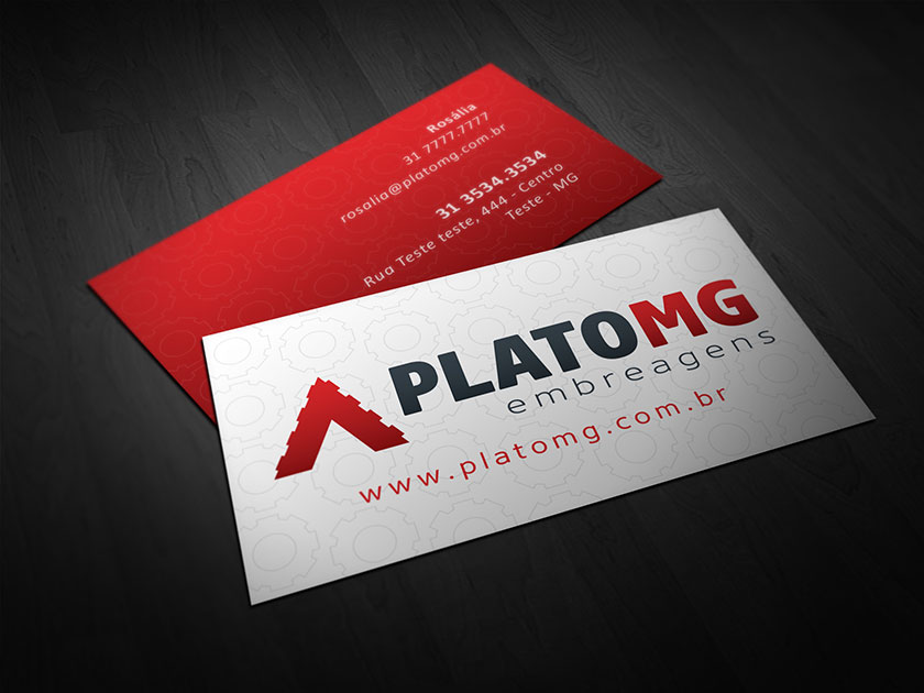 identidade visual cartao de visita site plato mg embreagens logotipo marca design designer grafico betim minas gerais mg