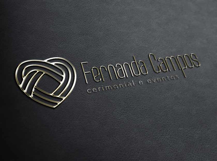 logotipo logomarca fernanda campos cermonial e eventos igarape, betim, contagem belo horizonte