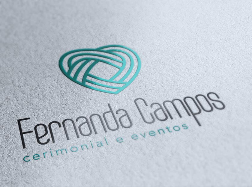 aplicaçao de logotipo vertical fernanda campos cerimonial e eventos