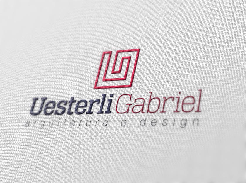 logotipo arquiteto uesterli gabriel igarape, betim, belo horizonte, logomarca, identidade visual, criar