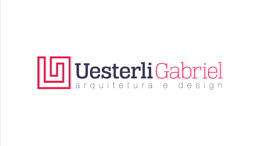 logotipo arquiteto uesterli gabriel igarape, betim, belo horizonte, logomarca, identidade visual, criar